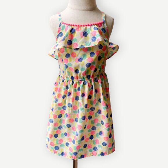 Cherokee Girls Kids Colorful Polka Dot Sleeveless Ruffle Tank Dress. 3. 3T. - Picture 1 of 7